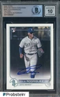 Julio Rodriguez Mariners Signed 2022 Topps #659 Variation RC BGS BAS 10 AUTO