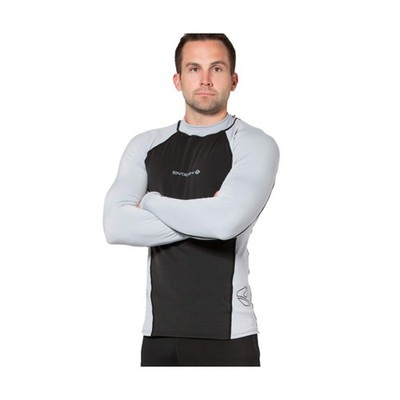 Lavacore LAVASKIN Men's Long Sleeve Shirt Rash Guard X-Small Black/Grey