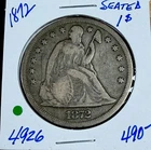 1872 Liberty Seated Silver Dollar #4926