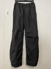 REI Co-Op Rain Snow Pants Size Medium 10-12 Black Waterproof Shell Boys Girls