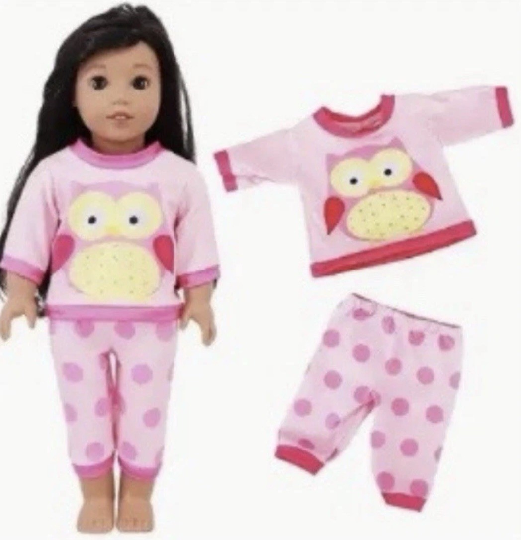 Set ( Doll Not Included)-pyjama Sets, Towel, Carrier, Neckp.