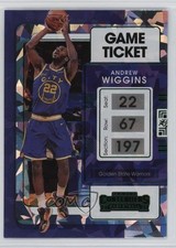 2021-22 Panini Contenders Game Ticket Green Ice Andrew Wiggins #50 1l73