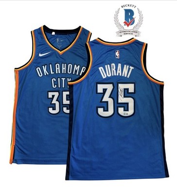 Kevin Durant Oklahoma City Thunder Signed Autographed Jersey