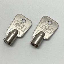 Camlock Systems Set of 2 Keys R16022 Tubular Barrel Brass Key Vending Security