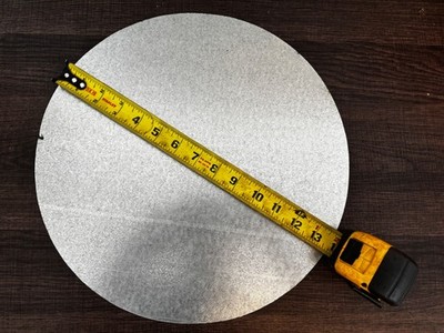 24 GA STEEL 13 3/4'' Round Sheet Metal Plate