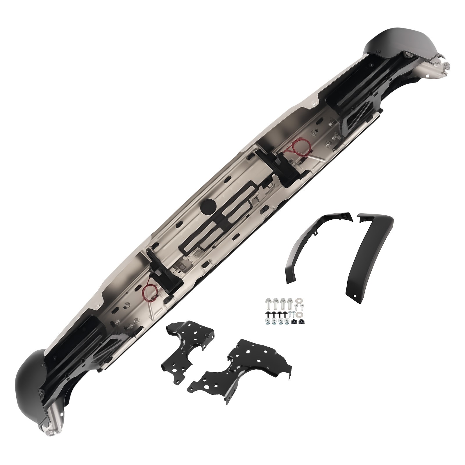 Chrome Steel Rear Bumper for GMC Sierra 2500/3500HD 15-19 GM1103188 Bolt-On