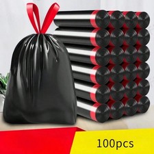 100 Heavy Duty Trash Bags, Leak Proof, Tear Resistant, Odor Control
