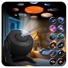 Galaxy Projector for Bedroom, 13 in 1 Planetarium Star Projector with Solar S...