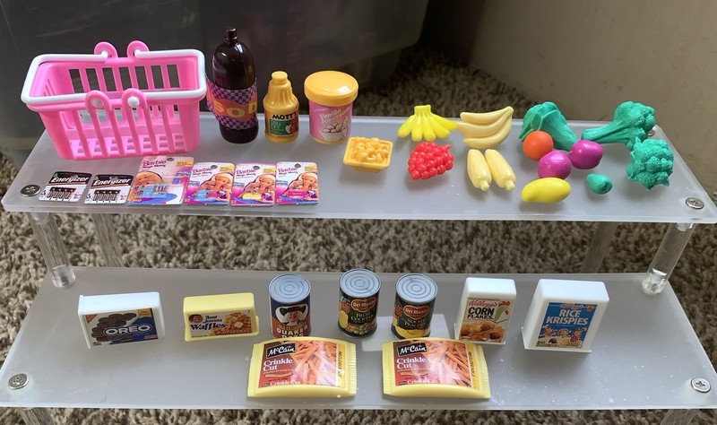 Lot Of Barbie Doll Food And Accessories~ Replacement Pieces For Grocery Store