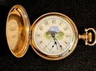 Antique American Waltham Pocket Watch , Hunter Case Riverside 1889