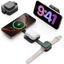 2026 for iPhone 16 Pro Max 3 in 1 Foldable Wireless Charging Station for MagS...