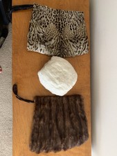 Hand muffs. Vintage fur hand warmers.