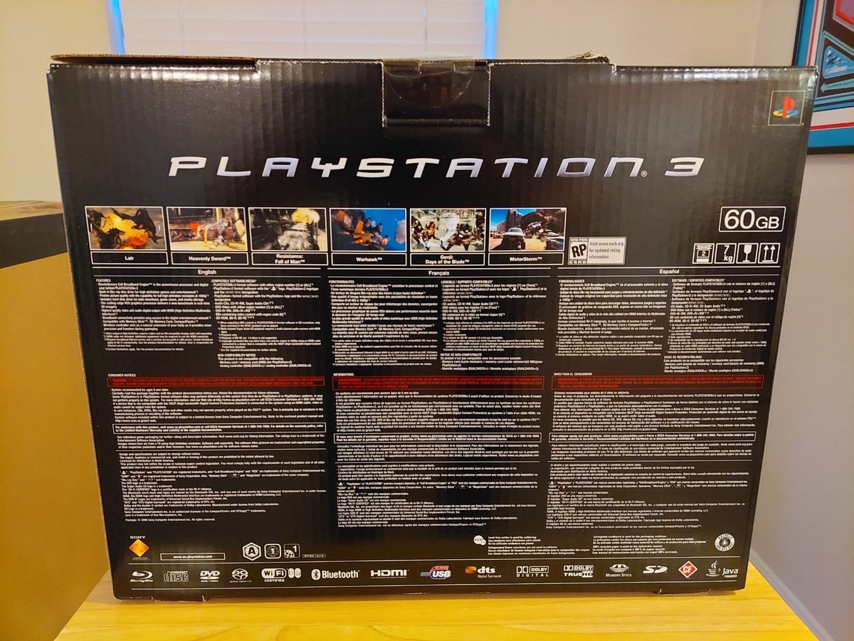 Sony PlayStation 3 60GB Piano Console - Black for sale online | eBay