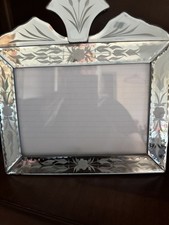 VINTAGE VENETIAN STYLE ETCHED BEVELED MIRROR ...