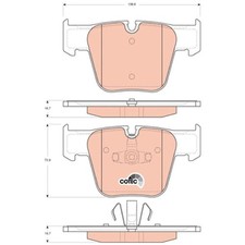 TRW Bremsbelagsatz Bremskl&ouml;tze vorne A0044207520 0004206904 A0004206904 | 44983
