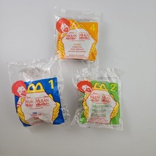 1998 Mulan McDonald s Happy Meal Toys. Set 1, 2, 4 - New In Bags
