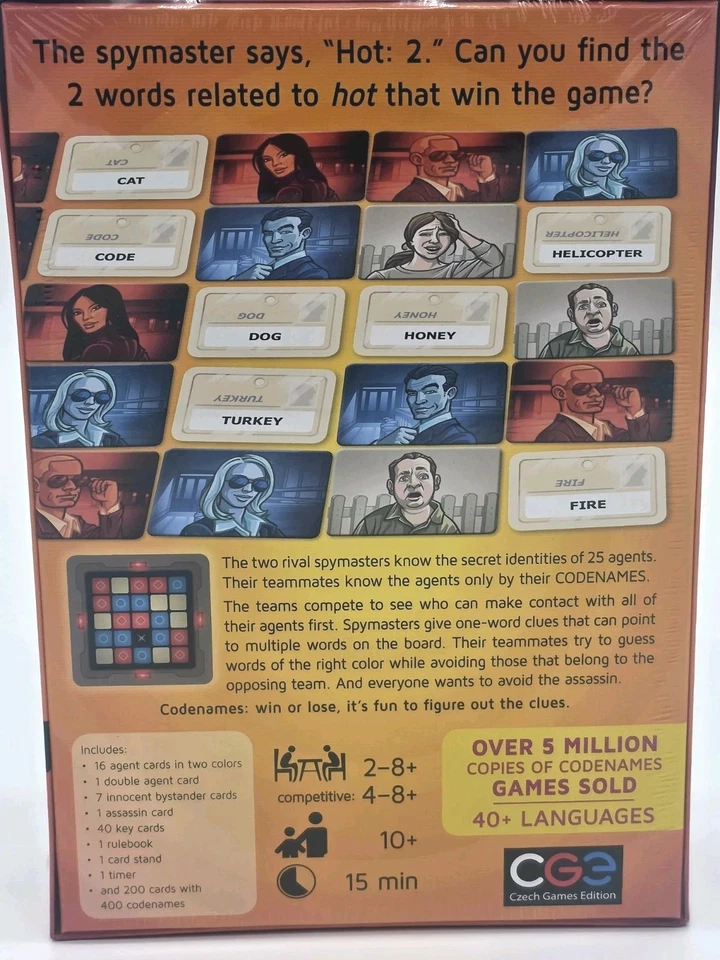 Codenames Party Game, Genuine Czech Games Edition, New Sealed - Image 3 of 4
