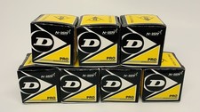 Dunlop Squash Balls -Lot Of 7 Double Yellow Dot Balls - World's No. 1 Ball New