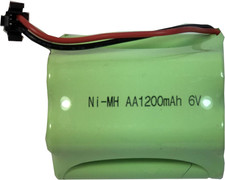 6V 1200Mah Ni-Mh AA Rechargeable Battery Pack with SM 2P Plug