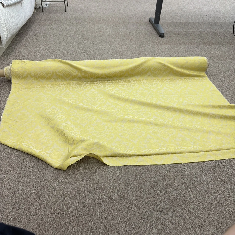 Estampado de algodón Scalamandre “Seasons” 20 3/4 yardas en beige estriado Foto 2 de 4