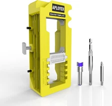 Door Hinge Jig Router Template Adjustable Mortise Yellow
