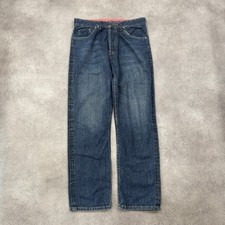 Levi's 501xx Jeans Mens 32" Straight Vintage Dark Wash Pants, Blue