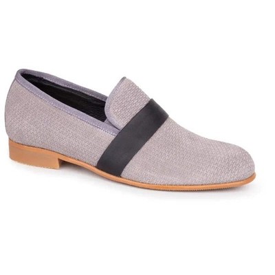 Andanines Grey Textured Dress Shoe
