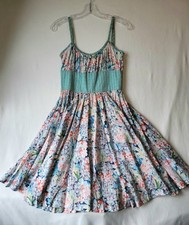 Vintage 90s Liberty of London Floral Summer Dress Size.10 Small Cottage Core EUC