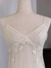Vintage 2003 Victoria's Secret Sheer Lace Night Slip Chemise with Silk Y2k L