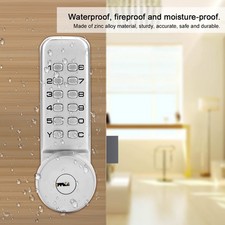 Mechanical Digital Door Lock Set Waterproof Password Push Button Combination