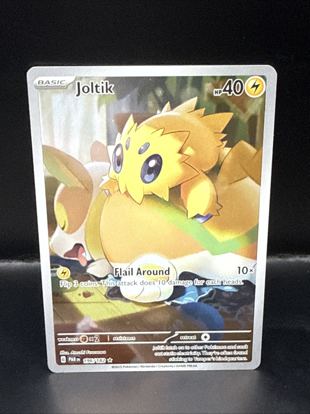 Pokémon TCG Joltik 196/182 Sv04: Paradox Rift Holo Illustration Rare NM/M