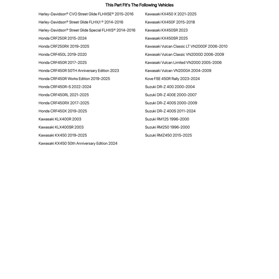 Tusk Fork Seals For HARLEY-DAVIDSON® Street Glide Special FLHXS 2014-2016 Foto 2 de 4
