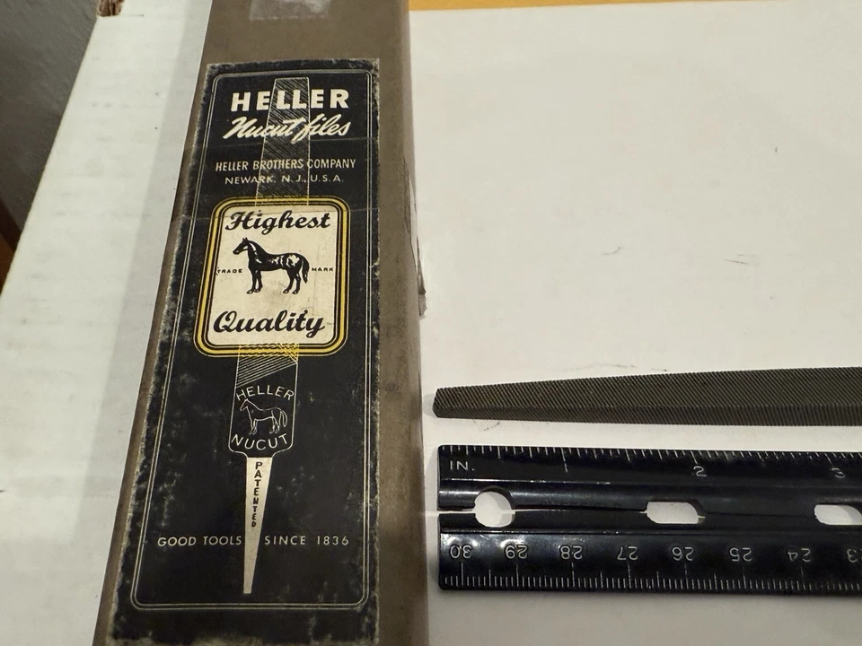 New Heller 10” Square Second Cut File, 3/8" Square - Image 2 of 4