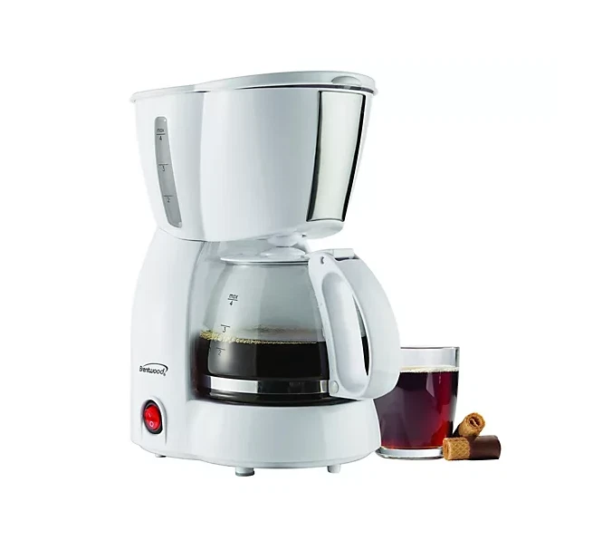 Brentwood 4-Cup Coffee Maker TS-213W , 650W | Color White - Image 2 of 4
