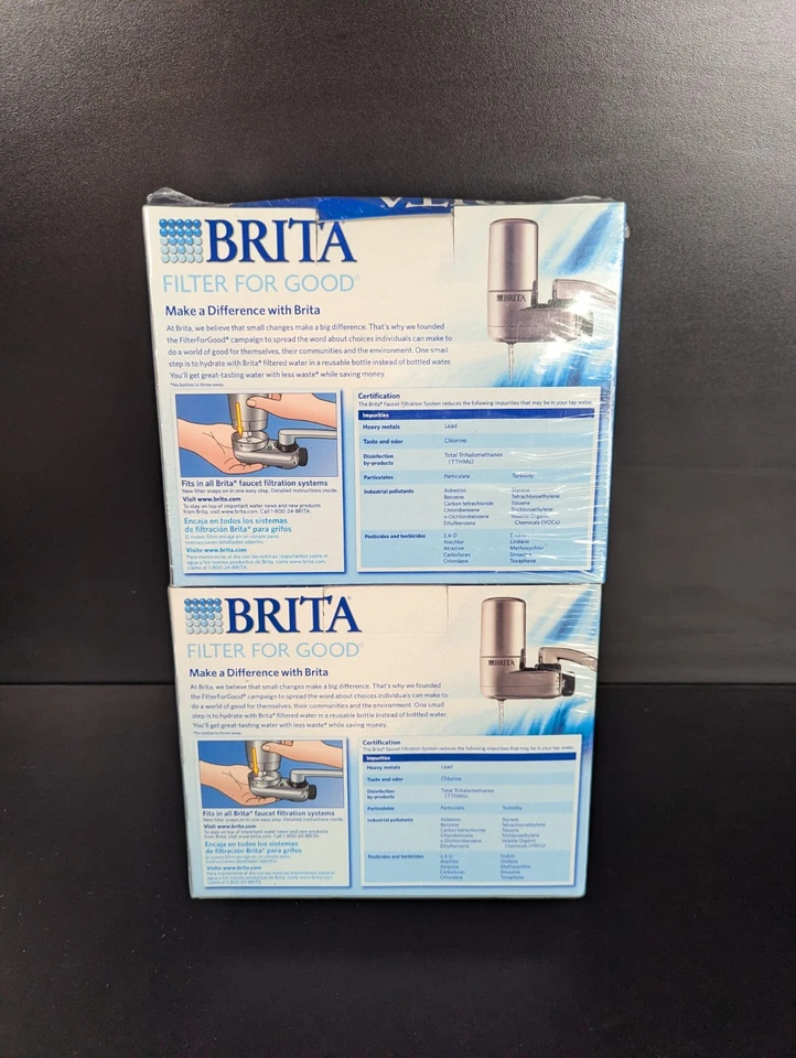 Brita On-Tap Faucet Water Filter Replacements Chrome 4 Count Filteration System  - Image 2 of 4