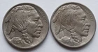 1913 Type 1 + Type 2 Buffalo Nickels Ch AUs, Two Better Date & Grade 5C coins