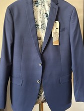 Ben Sherman Men's Blue Blazer UK 40 REG Floral lining NEW