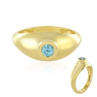 Cavill Damen Ring Zirkon 0,27Ct 925 Silber Vergoldet Oval Elegant