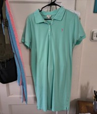 J Crew Polo Dress Size L Skin SHARP Vintage Short Sleeve MOD Preppy LAST ONE