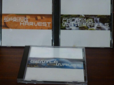 3x SPIRIT OF RELAXATION CDs: SPRING HARVEST, CALMING WATERFALLS & GENTLE WHALES