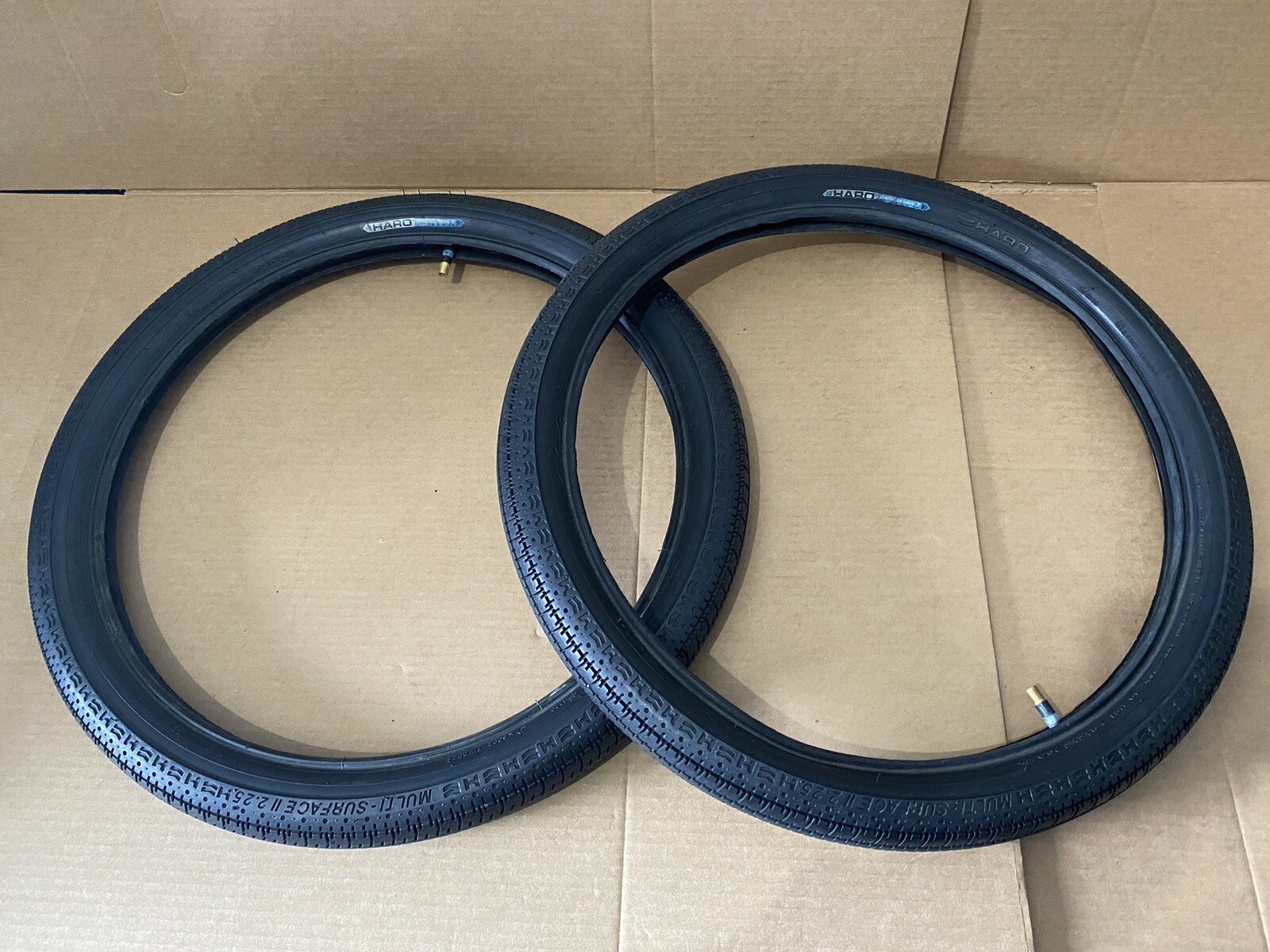 Haro Multisurface II Blue Label 20inch Vintage Bmx Freestyle Tires Nice