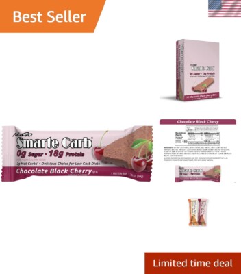 Smarte Carb Chocolate Black Cherry, 18g Protein, 0g Sugar, 2g Net Carbs, 150 ...