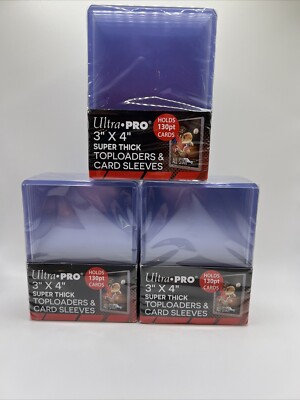 Ultra Pro 3 X 4 130pt Premium Topload Card Holders Thick - Foto 6