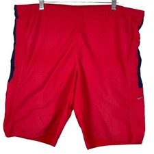 VTG Nike Swim Trunks Mens Size L Red Board Shorts Mesh Lining