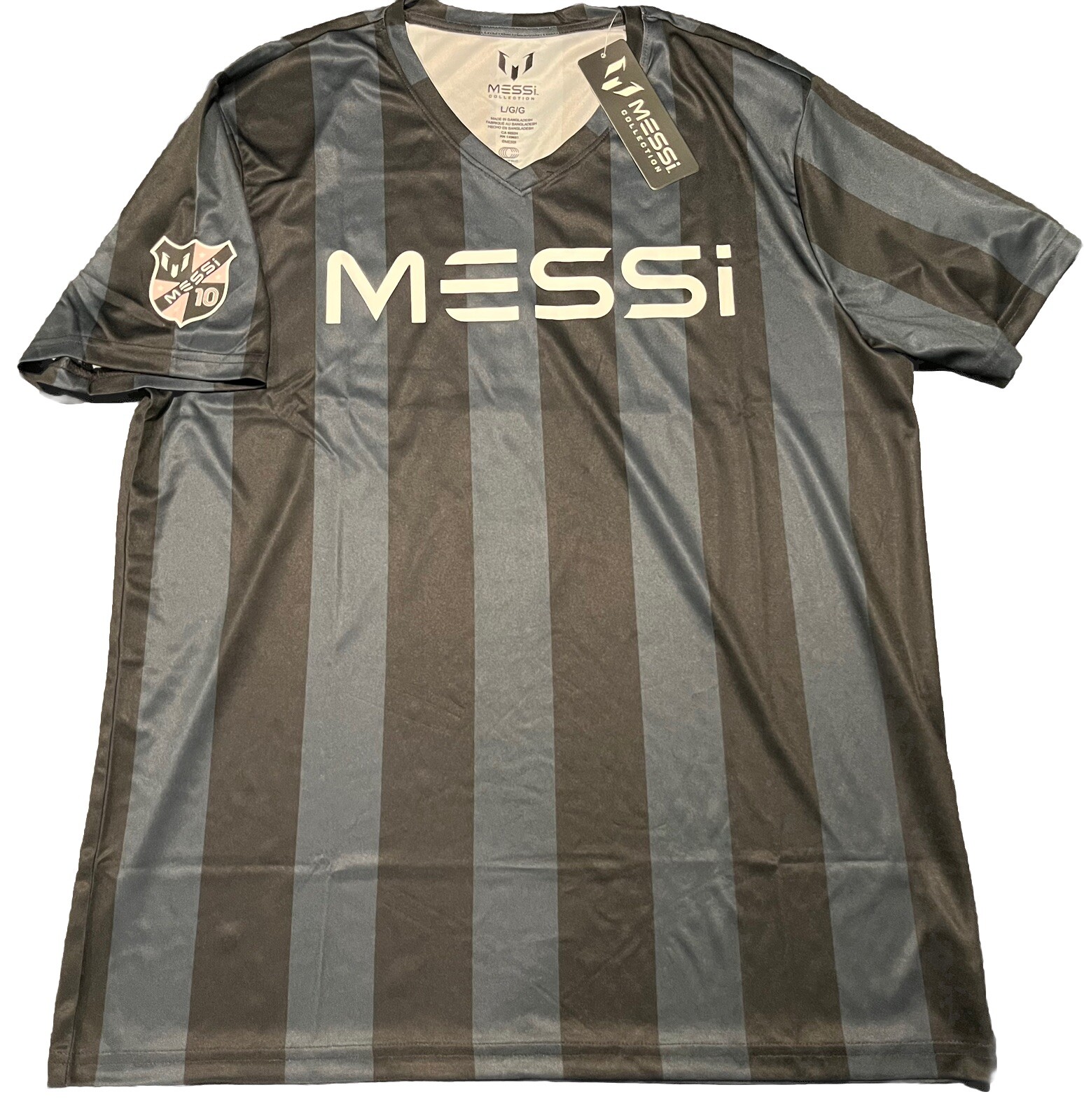 Lionel Messi Collection #10 Soccer Jersey Large / L Men NWT World Cup Argentina