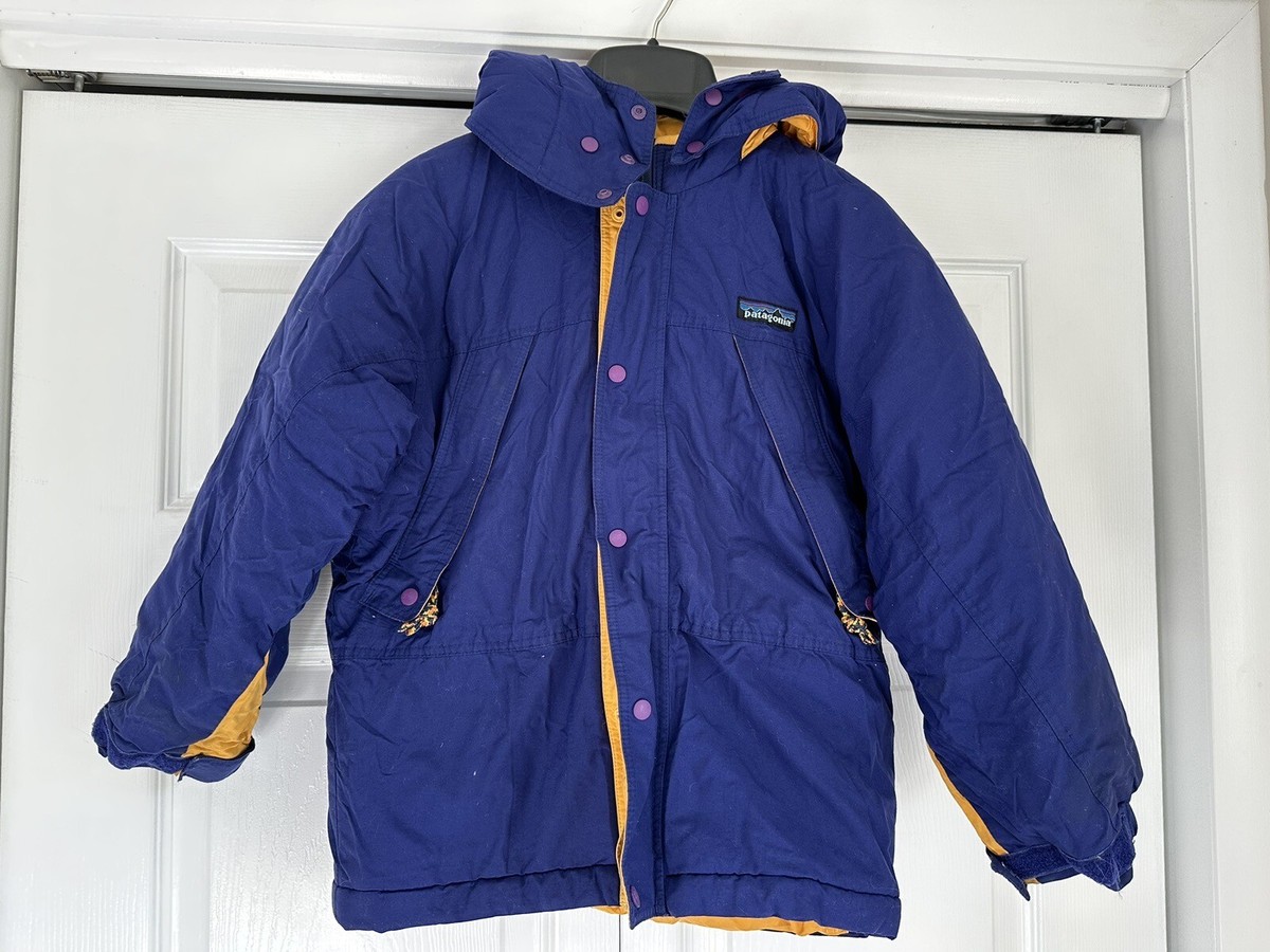 ジャケット・ブルゾン patagonia DAS PARKA kids size Patagonia Kids Parka Jacket 6X Vintage Royal Blue Yellow