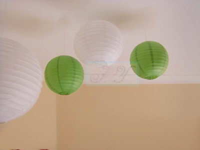 40x 30cm green paper lanterns engagement wedding birthday party home decoration