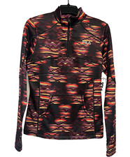 NWT Fila Sport Womens Jacket S 1/4 Zip Thumb Holes Pocket Multi Color