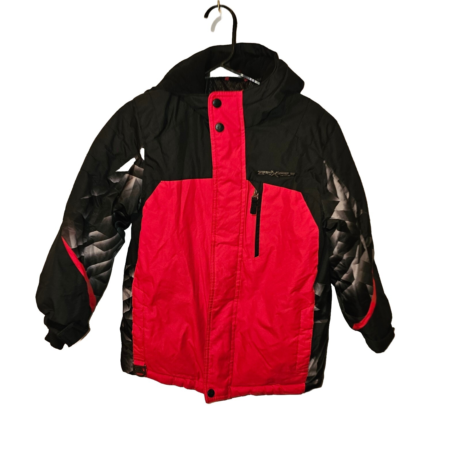 Boys ZeroXposur ski/snowboard jacket youth boys 7/8 black Red accents eBay