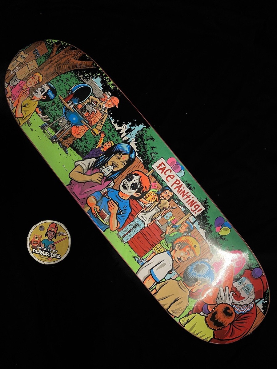 RARE NEON Paisley Skates Serial Party Sean Cliver Skateboard RARE NEON Paisley Skates Serial Party Sean Cliver Skateboard